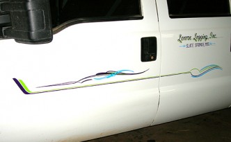 Pickup Truck Lettering and Pinstriping