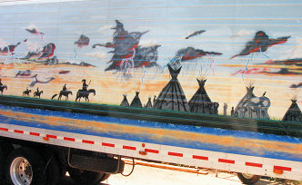 Mural on Semi Trailer